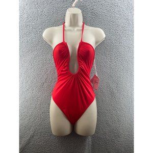 Good America Leilani Halter Neck One-Piece Swimsuit Size 0 NWT